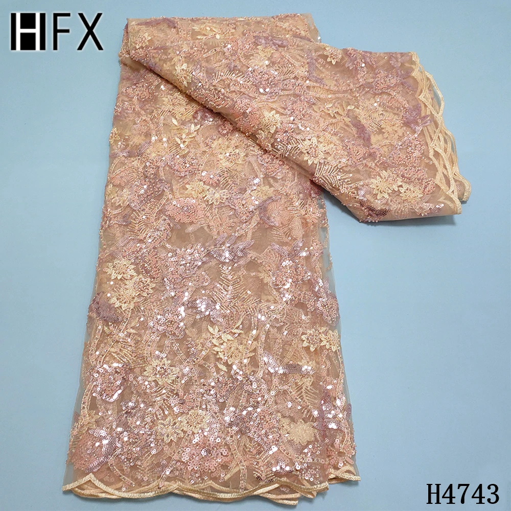 HFX 2021 African French Net Lace Fabric With Sequin High Quality colorful Tulle Lace Fabric Nigerian Lace Fabric For dress H4743
HFX 2021 African French Net Lace Fabric With Sequin High Quality colorful Tulle Lace Fabric Nigerian Lace Fabric For dress H4743