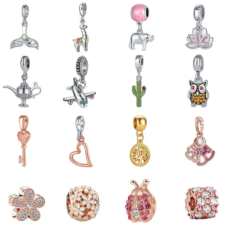 New Fish Tail Alpaca Airplane Owl Teapot Flower Key Beads Fit Original Pandora Charms Silver Color Bracelet Bangle Women Jewelry
New Fish Tail Alpaca Airplane Owl Teapot Flower Key Beads Fit Original Pandora Charms Silver Color Bracelet Bangle Women Jewelry