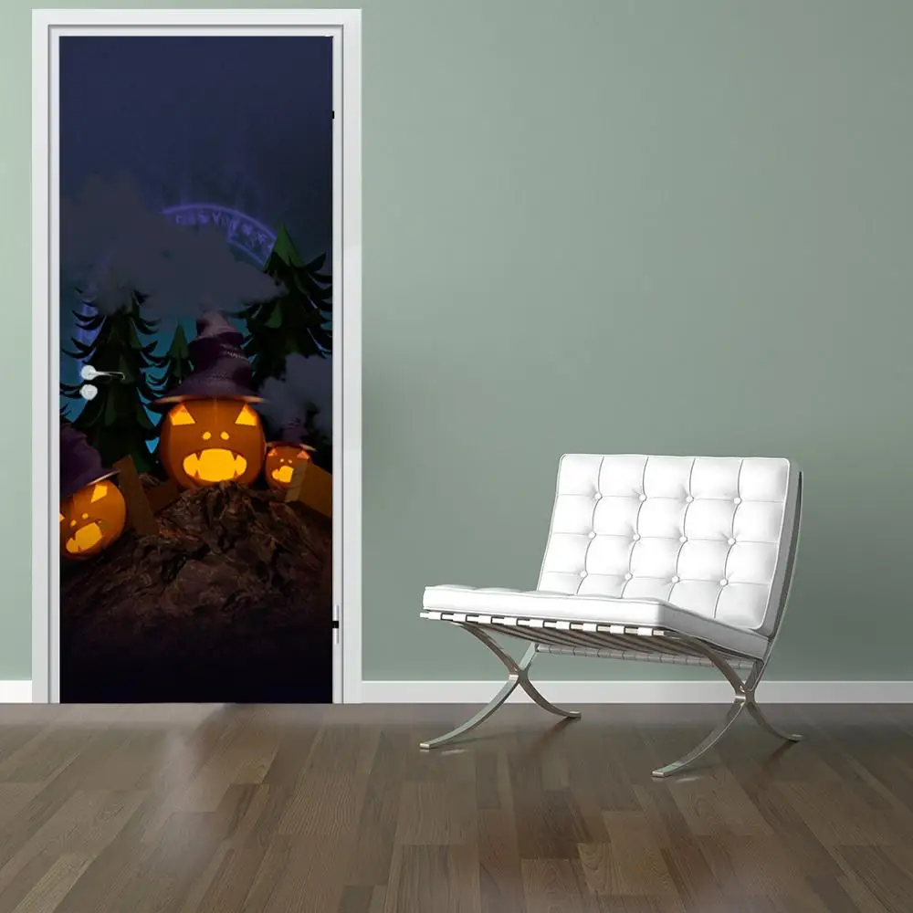 Halloween Pumpkin Lantern Door Stickers Self Adhesive For Home Decoration Renovation Wallpaper Print Picture
Halloween Pumpkin Lantern Door Stickers Self Adhesive For Home Decoration Renovation Wallpaper Print Picture