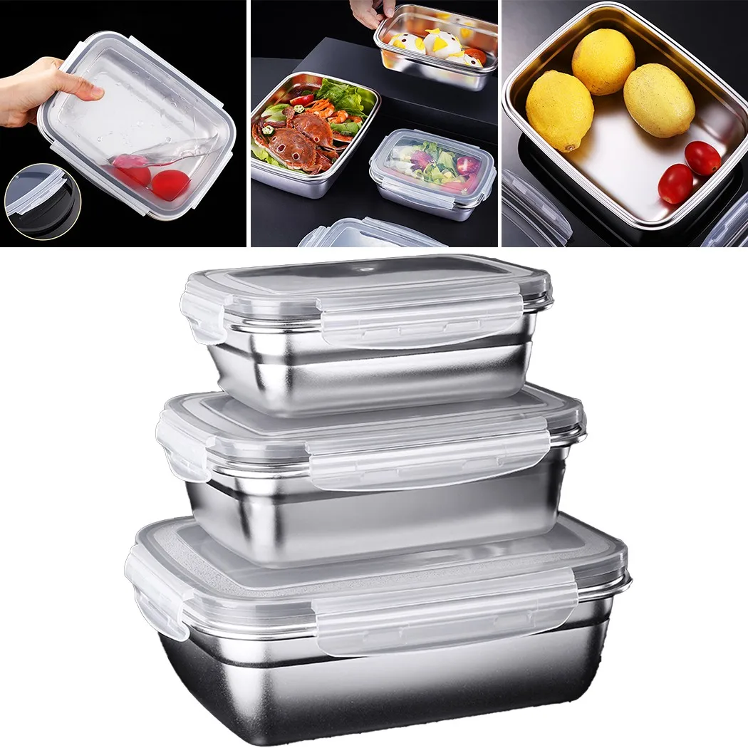 Stainless Steel Lunch Box Kitchen Student Outdoor Travel Microwave Heating Food Container Bento Box Storage Snacks Boxes
Stainless Steel Lunch Box Kitchen Student Outdoor Travel Microwave Heating Food Container Bento Box Storage Snacks Boxes