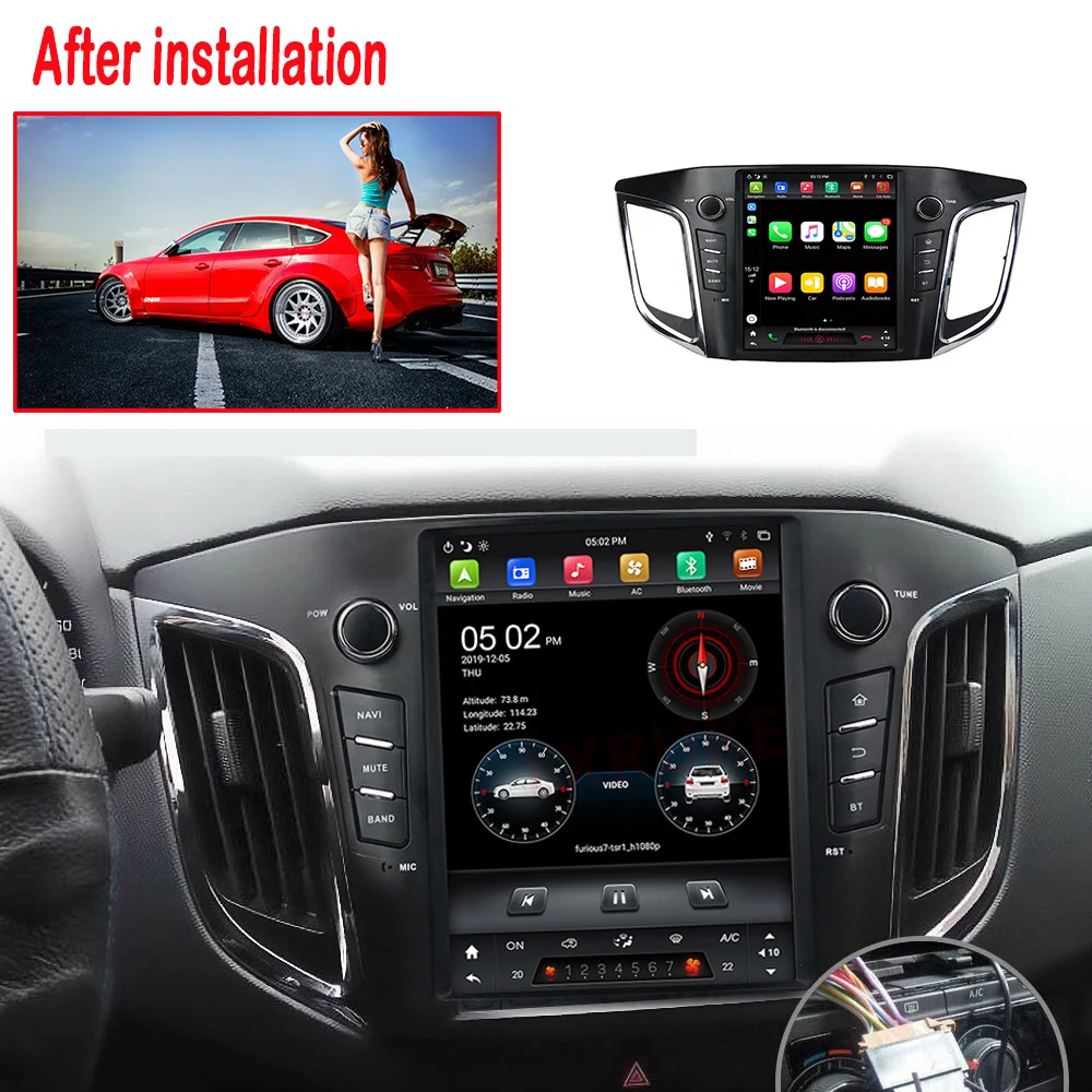 Tesla screen Android 9 Car Multimedia Player For HYUNDAI IX25 Cerata 2015-2017 car BT GPS Navi Auto audio radio stereo head unit
Tesla screen Android 9 Car Multimedia Player For HYUNDAI IX25 Cerata 2015-2017 car BT GPS Navi Auto audio radio stereo head unit