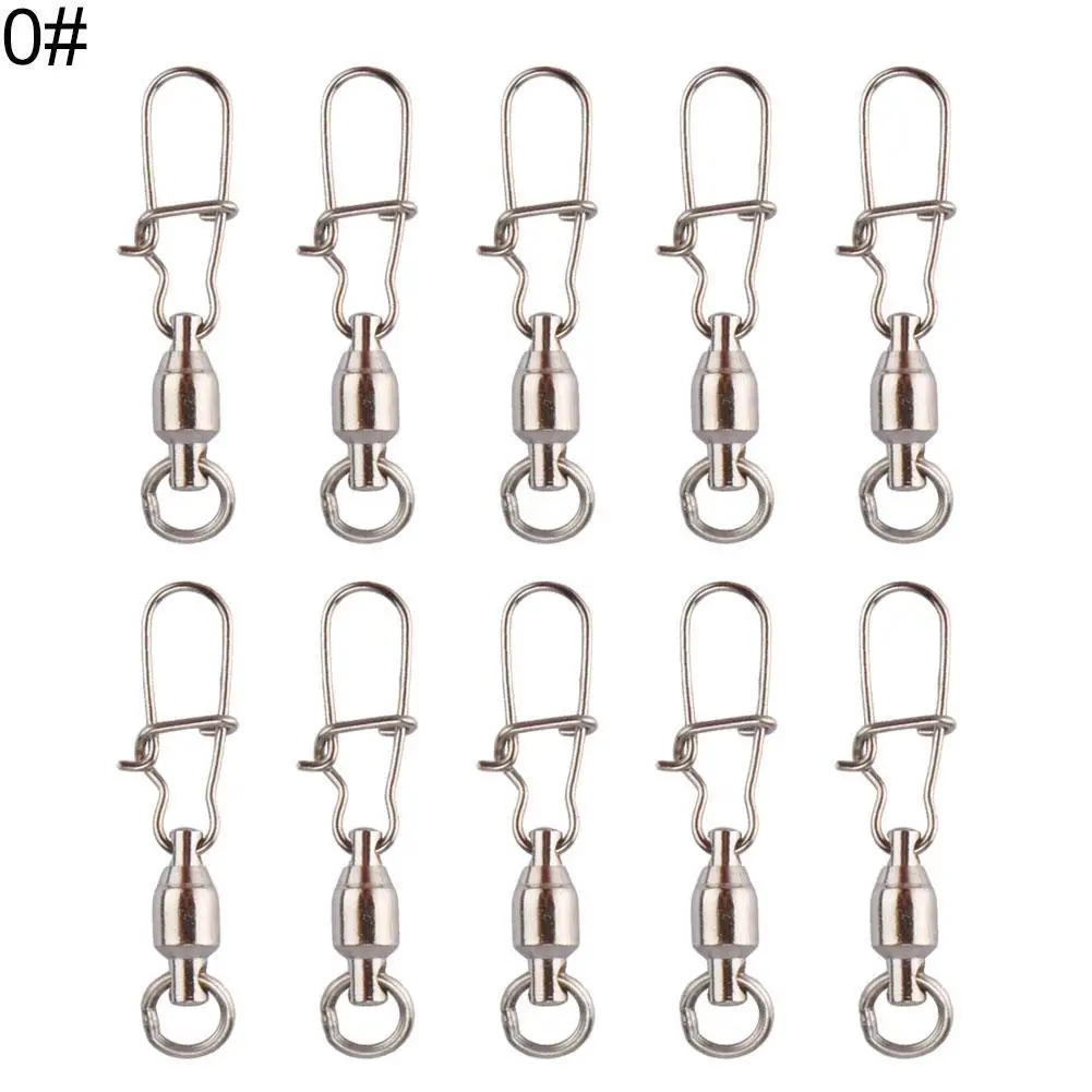 10Pcs Stainless Steel Fishing Connector Bearing Rolling Swivel with Snap Pins Ѭбалка Рболовне аксессђаѬ
10Pcs Stainless Steel Fishing Connector Bearing Rolling Swivel with Snap Pins Ѭбалка Рболовне аксессђаѬ