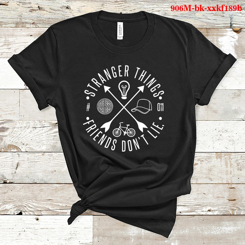 Aesthetic Clothes STRANGER THINGS FRIENDS DON'T LIE Funny Sentence Letter Print T-shirt Female T-shirt Summer Clothes for Women
Aesthetic Clothes STRANGER THINGS FRIENDS DON'T LIE Funny Sentence Letter Print T-shirt Female T-shirt Summer Clothes for Women