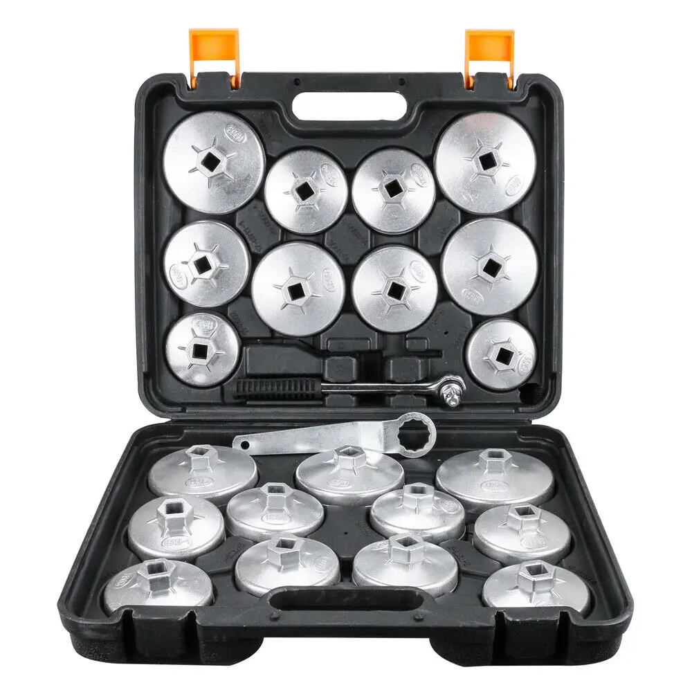 23PCS Oil Filter Wrench Kit Engine Cap Remover Tool For Audi BMW Toyota Jeep GM Motorcycle Car Repair Tool Set
23PCS Oil Filter Wrench Kit Engine Cap Remover Tool For Audi BMW Toyota Jeep GM Motorcycle Car Repair Tool Set