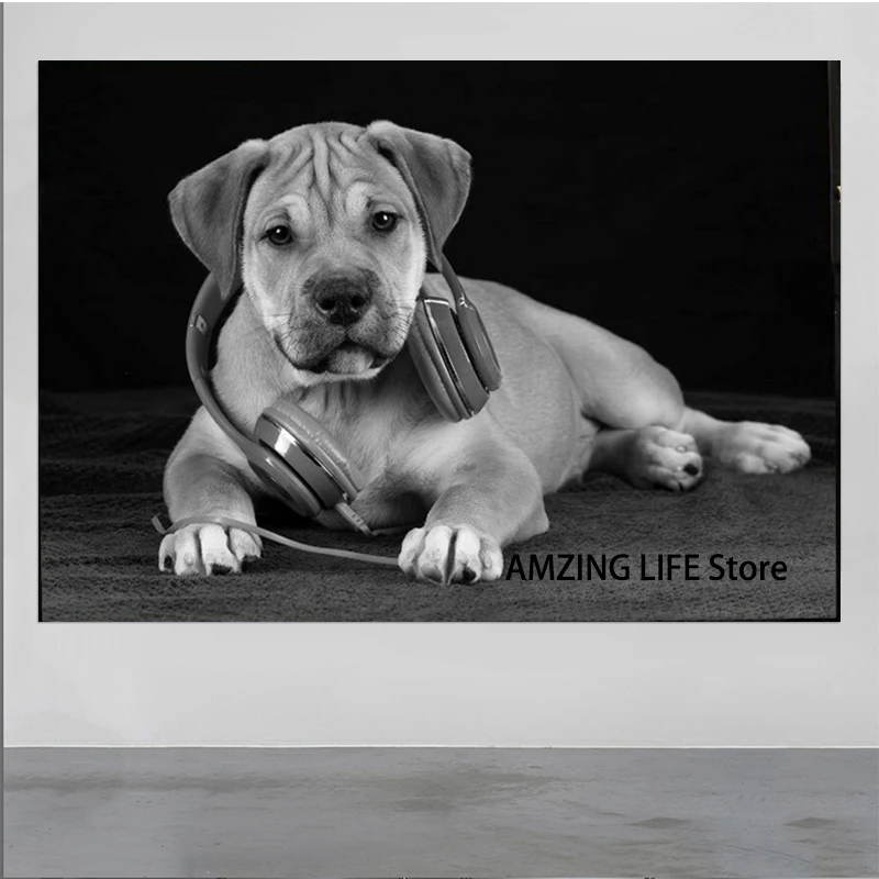 Abstract Modern Cute Headphone Puppy Dog Poster Posters And Prints Wall Art Pictures Canvas Painting Poster Home Decoration
Abstract Modern Cute Headphone Puppy Dog Poster Posters And Prints Wall Art Pictures Canvas Painting Poster Home Decoration