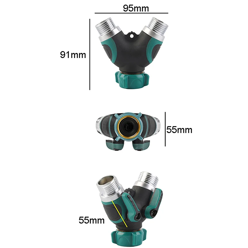 3/4 inch Hose Connector Garden Hose Splitter 2 Way Garden Water Connectors For Lawn Garden Irrigation
3/4 inch Hose Connector Garden Hose Splitter 2 Way Garden Water Connectors For Lawn Garden Irrigation