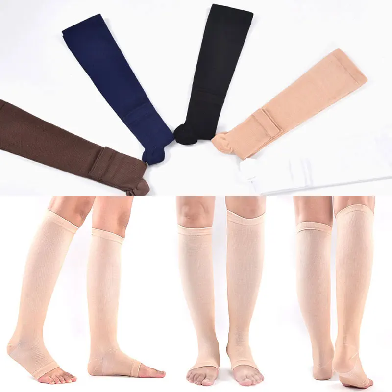 1 Pair Stretch Socks For Women Girls Solid Color Open Toe Breathable Shaping Stockings Nylon Soft Women's Slim Compression Socks
1 Pair Stretch Socks For Women Girls Solid Color Open Toe Breathable Shaping Stockings Nylon Soft Women's Slim Compression Socks