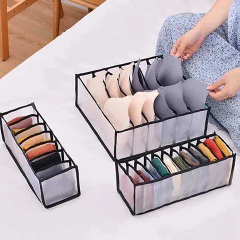 2021 Underwear Storage Box Mesh Bra Panties Socks Storage Drawer Type Storage Box Compartmentalizing Bags Home Organization
2021 Underwear Storage Box Mesh Bra Panties Socks Storage Drawer Type Storage Box Compartmentalizing Bags Home Organization