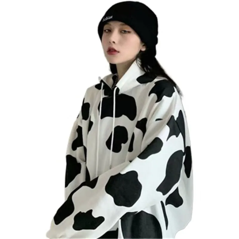 Cute Harajuku New Sweatshirt Loose Hoodies Women's Hoody Milk Cow Hooded Velvet Top Fashion Pullover Long Sleeve Clothes
Cute Harajuku New Sweatshirt Loose Hoodies Women's Hoody Milk Cow Hooded Velvet Top Fashion Pullover Long Sleeve Clothes
