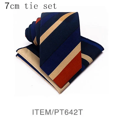 Новый дизайн 7 см зеленый коричневый Карманный квадратный и галстук мужской