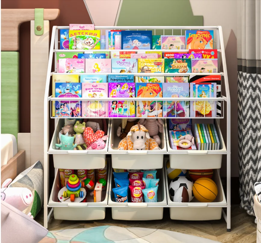 Children's bookshelf book storage rack color baby toy storage cabinet organizer
Children's bookshelf book storage rack color baby toy storage cabinet organizer