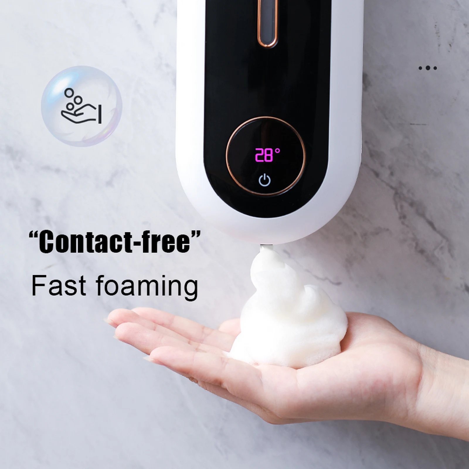 Smart Induction Foam Washing USB Charging Wall-mounted Soap Dispenser Induction Soap Dispenser Kitchen Bathroom Accessories
Smart Induction Foam Washing USB Charging Wall-mounted Soap Dispenser Induction Soap Dispenser Kitchen Bathroom Accessories
