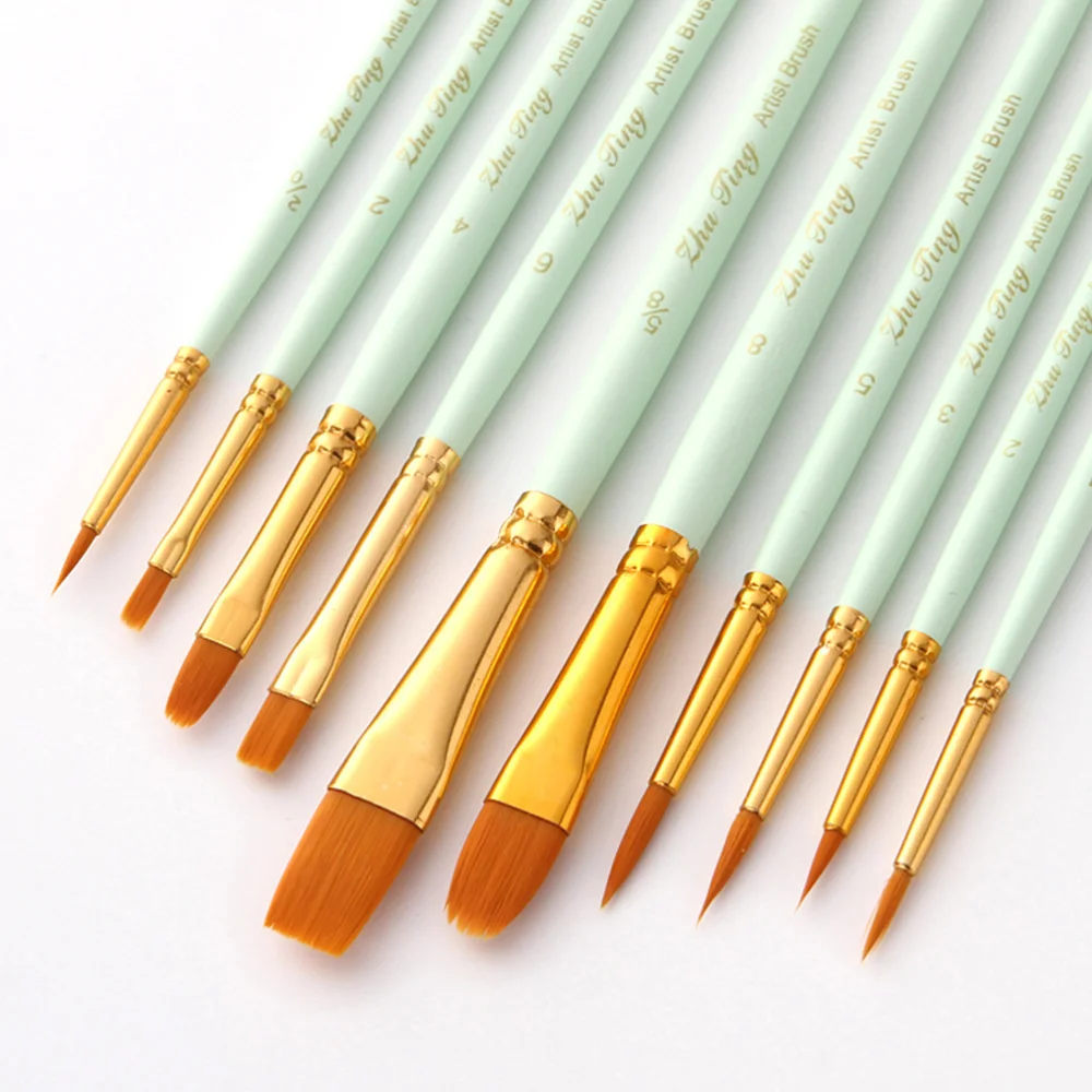 10pcs Paint Brushes Set Artist Professional Oil Watercolor Gouache Painting Kits
10pcs Paint Brushes Set Artist Professional Oil Watercolor Gouache Painting Kits