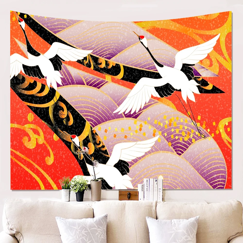 Red-crowned CraneTapestry Hippie Bohemian Animal Tapestry Wall Hanging 3D Print Japanese Crane Wall Tapestry For Living Room
Red-crowned CraneTapestry Hippie Bohemian Animal Tapestry Wall Hanging 3D Print Japanese Crane Wall Tapestry For Living Room