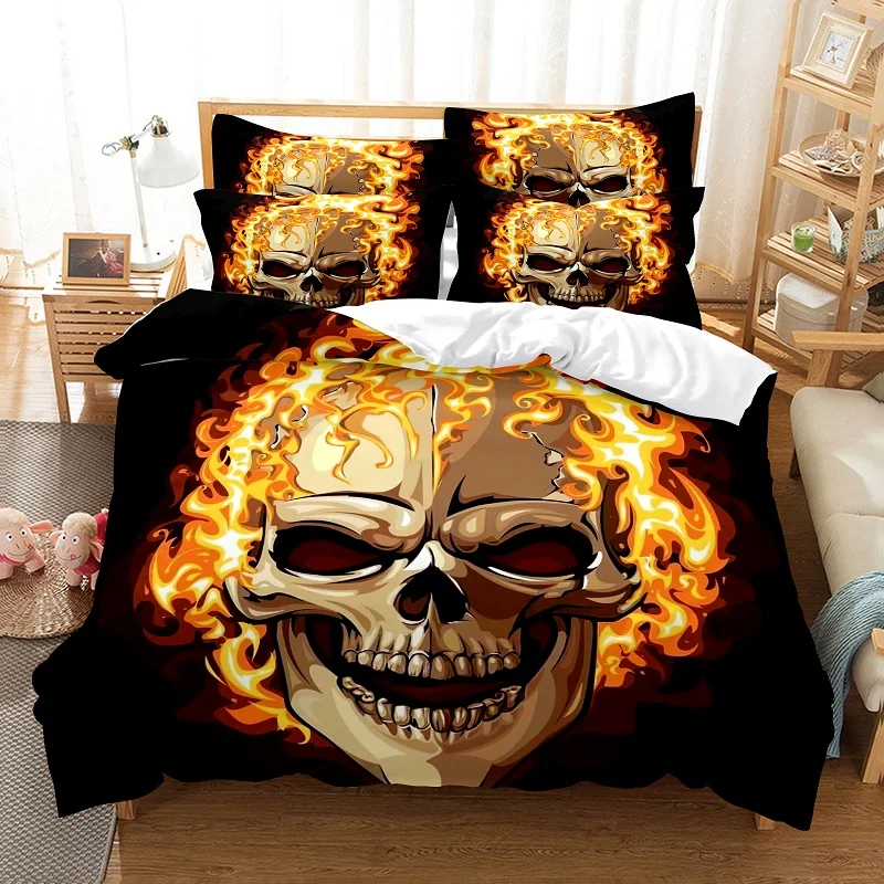 Blue Flame Skull Bedding Duvet Cover Set 3d Digital Printing Bed Linen Fashion Design Comforter Cover Bedding Sets Bed Set
Blue Flame Skull Bedding Duvet Cover Set 3d Digital Printing Bed Linen Fashion Design Comforter Cover Bedding Sets Bed Set