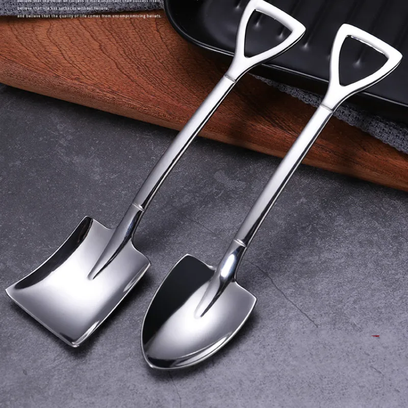 2PCS Coffee Spoon Cutlery Set Stainless Steel Retro Iron Shovel Ice Cream Spoon Scoop Creative Spoon tea-spoon Fashion Tablewar
2PCS Coffee Spoon Cutlery Set Stainless Steel Retro Iron Shovel Ice Cream Spoon Scoop Creative Spoon tea-spoon Fashion Tablewar