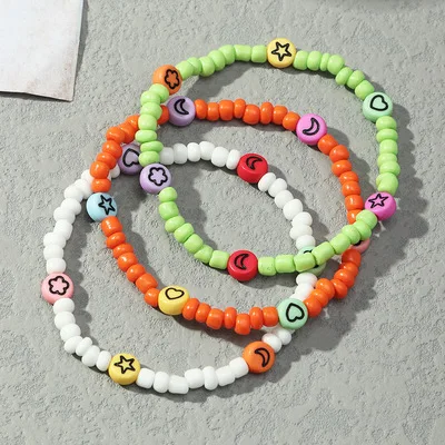 ins Candy Color Cute Fashion Style Bracelet Acrylic Star Moon Heart-Shaped Beads Colorful Millet Flat Bead Women's Jewelry Gifts
ins Candy Color Cute Fashion Style Bracelet Acrylic Star Moon Heart-Shaped Beads Colorful Millet Flat Bead Women's Jewelry Gifts