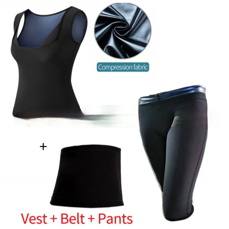 Sweat Sauna Suits for Women Vest Body Shaper Waist Trainer Slimming Belt Shapewear Workout Fitness Corset Pants Fat Burning
Sweat Sauna Suits for Women Vest Body Shaper Waist Trainer Slimming Belt Shapewear Workout Fitness Corset Pants Fat Burning