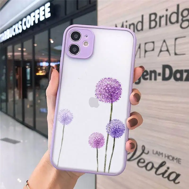 Simple Lavender Purple Flowers Phone Case For iPhone 12 11 Mini Pro XR XS Max 7 8 Plus X Matte transparent Purple Back Cover
Simple Lavender Purple Flowers Phone Case For iPhone 12 11 Mini Pro XR XS Max 7 8 Plus X Matte transparent Purple Back Cover