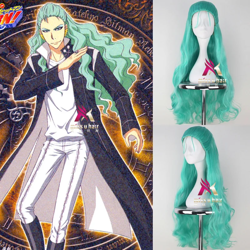 HITMAN REBORN Kikyo Synthetic Wig Heat Resistant Fiber Hairpiece green Platycodon grandiflorus Cosplay Wigs party anime+wig cap
HITMAN REBORN Kikyo Synthetic Wig Heat Resistant Fiber Hairpiece green Platycodon grandiflorus Cosplay Wigs party anime+wig cap