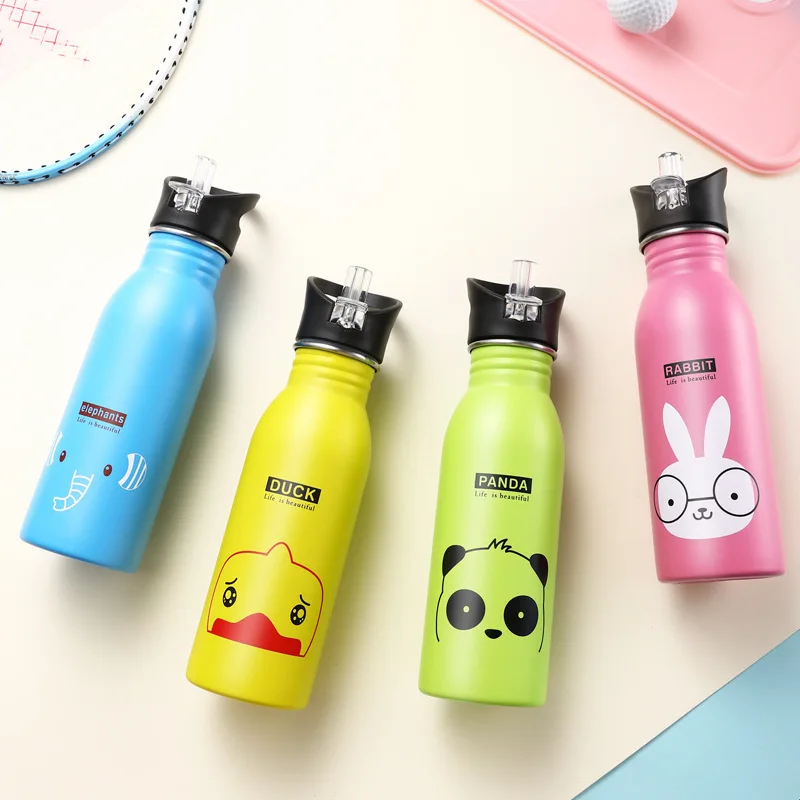 500ml Cute Children Water Bottle Portable Outdoor Stainless Steel Water Bottles Cute Animal Pattern Cup Drink Bottle With Straw
500ml Cute Children Water Bottle Portable Outdoor Stainless Steel Water Bottles Cute Animal Pattern Cup Drink Bottle With Straw