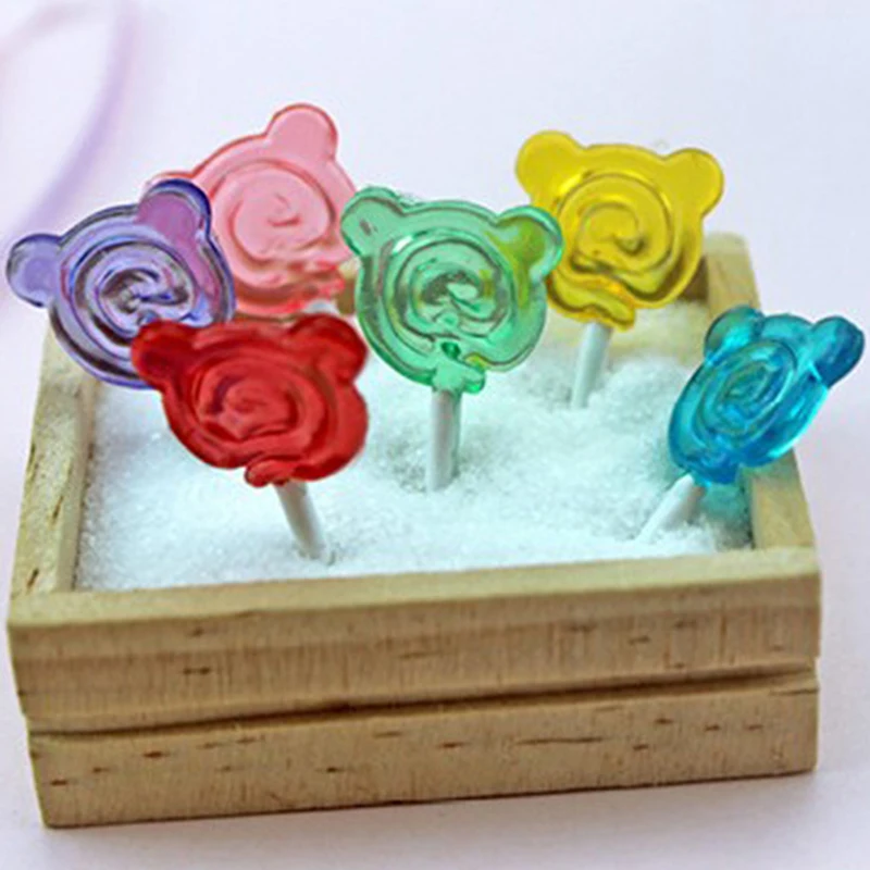 6Pc Bear Shape Lollipop Simulation For Dollhouse Miniature Toy Doll Mini Resin
6Pc Bear Shape Lollipop Simulation For Dollhouse Miniature Toy Doll Mini Resin