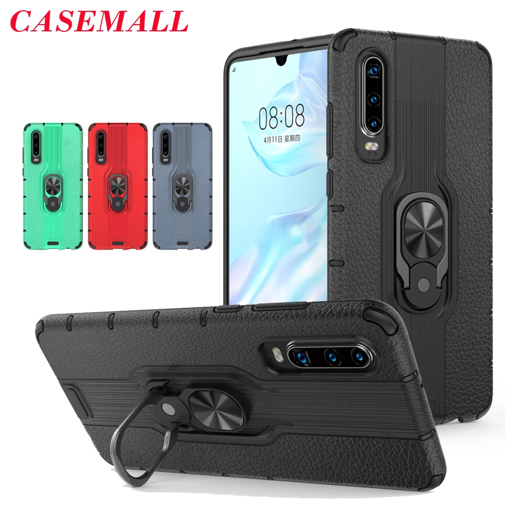 Гибридный чехол для Huawei P30 Pro Lite Mate 20 20x 5G Nine 4E держатель с металлическим кольцом