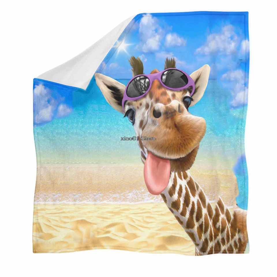 Giraffe Printed Throw Blanket Winter Spring Keep Warm Plush Blanket for Kids Funny Animal Bedspread Travel Blankets
Giraffe Printed Throw Blanket Winter Spring Keep Warm Plush Blanket for Kids Funny Animal Bedspread Travel Blankets
