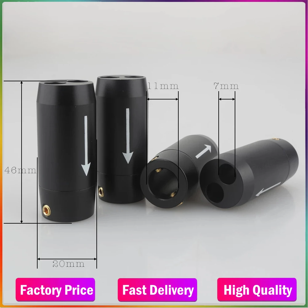 4x HIFI Audio Pants Y Splitter RCA Cable Speaker Cable Wire pant alluminium 11mm to 2*7mm boot With Arrow
4x HIFI Audio Pants Y Splitter RCA Cable Speaker Cable Wire pant alluminium 11mm to 2*7mm boot With Arrow