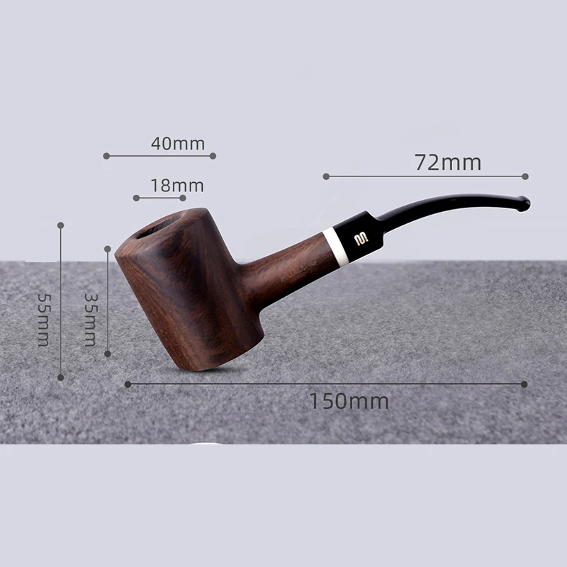 Wooden incense creative hammer bucket ebony dry pipe curved handle pipe tail tobacco pipe
Wooden incense creative hammer bucket ebony dry pipe curved handle pipe tail tobacco pipe