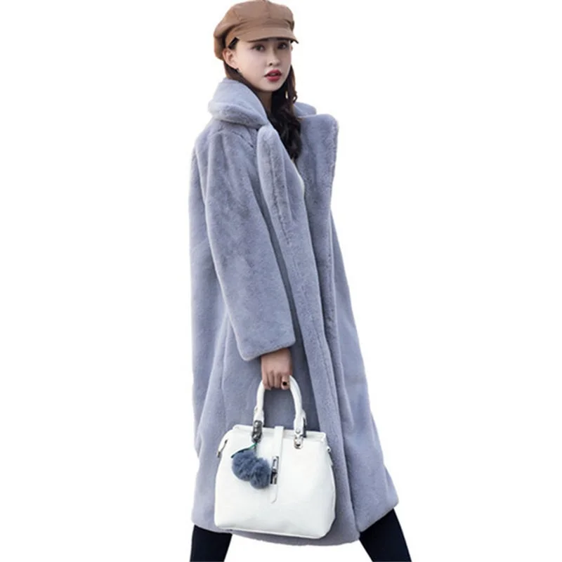 Autumn Winter Fur Coat Women High Quality Mink Fur Plus Size Velvet Imitation Fur jacket Loose Thick Warm Long Outerwear Female
Autumn Winter Fur Coat Women High Quality Mink Fur Plus Size Velvet Imitation Fur jacket Loose Thick Warm Long Outerwear Female