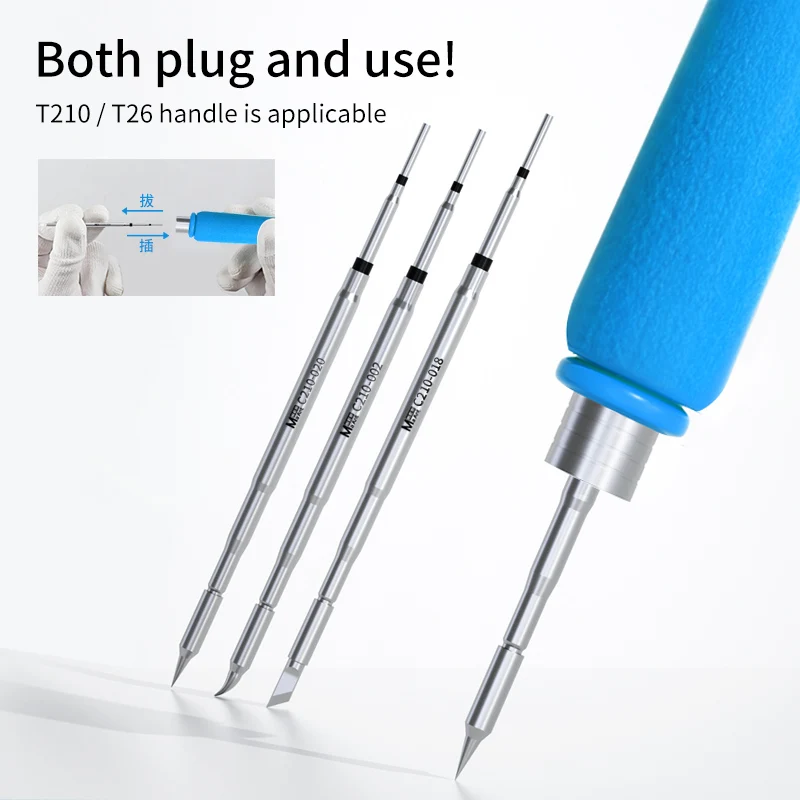 MAANT C210 Series Soldering Tip For JBC C210 SUGON T26 T26D Soldering Station Welding Handle
MAANT C210 Series Soldering Tip For JBC C210 SUGON T26 T26D Soldering Station Welding Handle