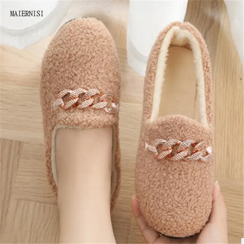 New autumn and winter plus velvet women's shoes, soft-soled flat-bottomed warm shoes, ladies non-slip shoes, pregnant women's co
New autumn and winter plus velvet women's shoes, soft-soled flat-bottomed warm shoes, ladies non-slip shoes, pregnant women's co