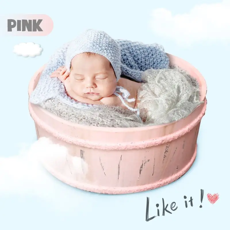 Baby Photography Props Vintage Wooden Basin Full Moon Round Shape Box Newborn Infants Photo Posing Shooting Assist Accessories
Baby Photography Props Vintage Wooden Basin Full Moon Round Shape Box Newborn Infants Photo Posing Shooting Assist Accessories