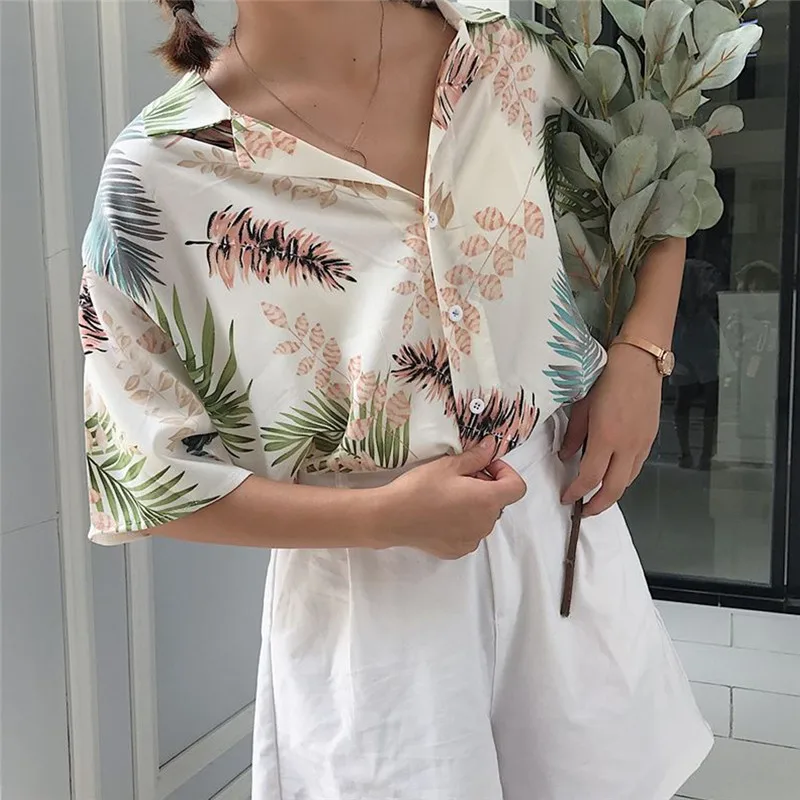 hirigin New Chiffon Womens Casual One size Female Hawaiian Fashion Floral Short Sleeve Shirts Ladies Summer Loose Tops
hirigin New Chiffon Womens Casual One size Female Hawaiian Fashion Floral Short Sleeve Shirts Ladies Summer Loose Tops