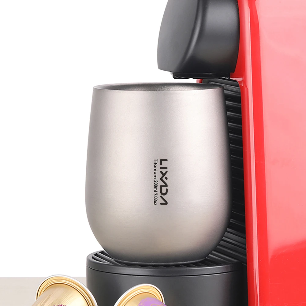 Lixada 200ml Ultralight Titanium Double Wall Insulated Water Cup Tea Cup Mug for Outdoor Camping Hiking Backpacking Home Office 
Lixada 200ml Ultralight Titanium Double Wall Insulated Water Cup Tea Cup Mug for Outdoor Camping Hiking Backpacking Home Office