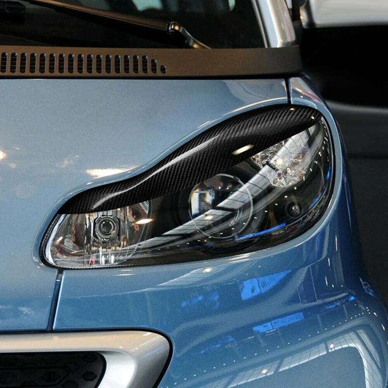 Car Carbon Fiber Headlight Eyebrow Eyelid Sticker Trim for Mercedes-Benz Smart Fortwo W451 2007-2014
Car Carbon Fiber Headlight Eyebrow Eyelid Sticker Trim for Mercedes-Benz Smart Fortwo W451 2007-2014