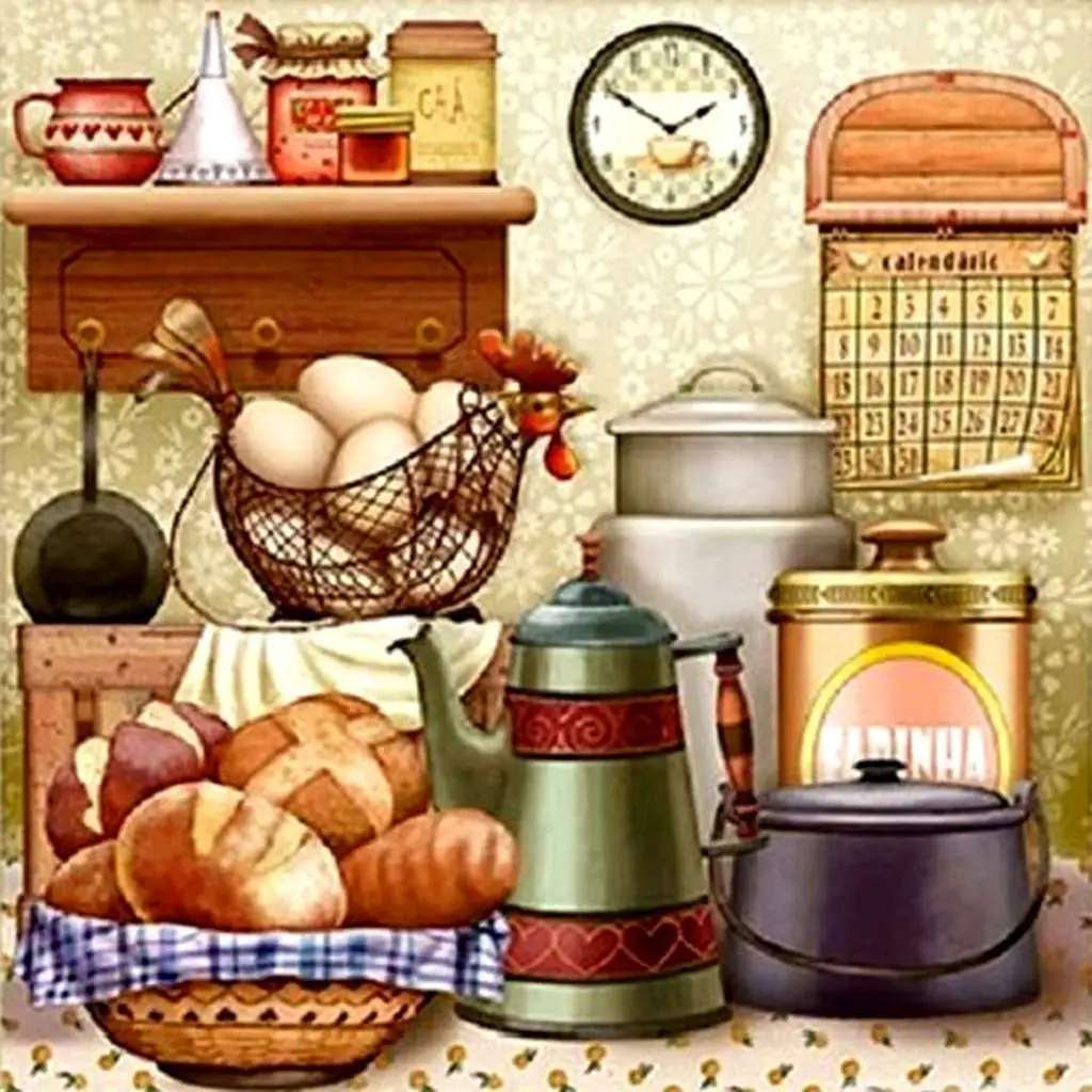 5D DIY Diamond Painting Full Square/Round Drill "Cartoon Kitchen" 3D Rhinestones Embroidery Cross Stitch Gift Home Decor
5D DIY Diamond Painting Full Square/Round Drill "Cartoon Kitchen" 3D Rhinestones Embroidery Cross Stitch Gift Home Decor