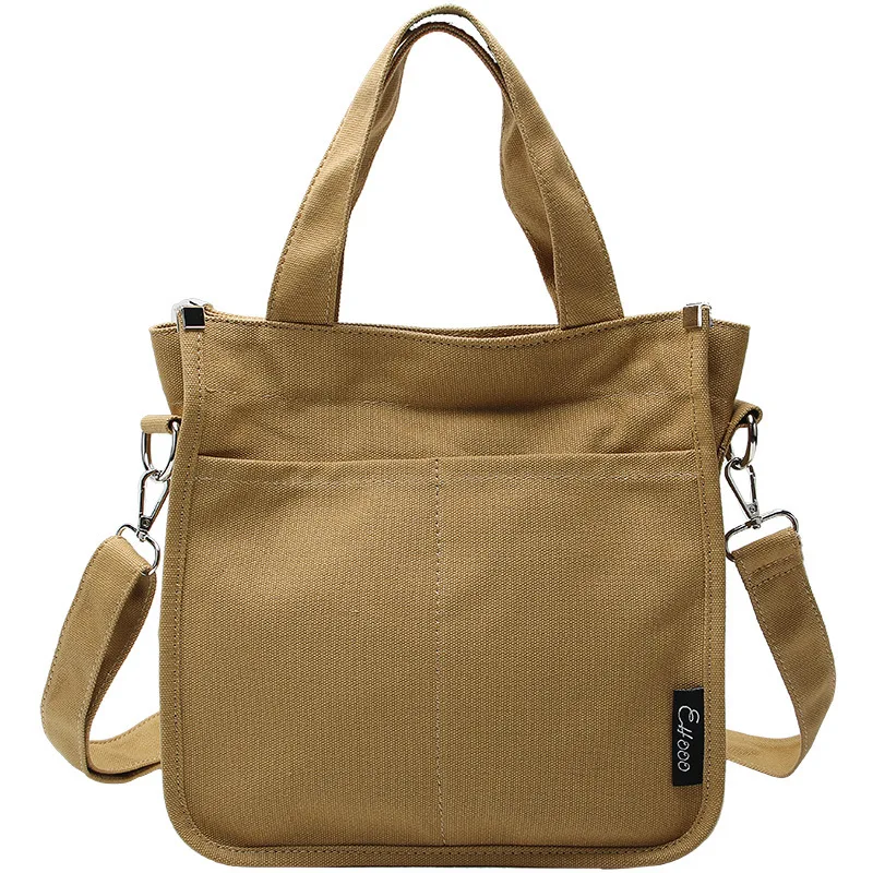 Retro Handbag Canvas Tote Ladies Casual Shoulder Bag Simple Women Package Foldable Shopping Bags Solid Color 2020
Retro Handbag Canvas Tote Ladies Casual Shoulder Bag Simple Women Package Foldable Shopping Bags Solid Color 2020