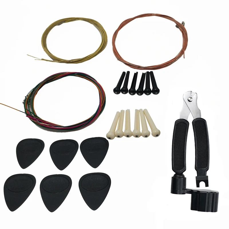 22Pcs Guitar Accessory Kit Guitar Parts Guitar Picks Guitar Pegs Guitar Strings 3 in 1 Guitar String Winder Cutter
22Pcs Guitar Accessory Kit Guitar Parts Guitar Picks Guitar Pegs Guitar Strings 3 in 1 Guitar String Winder Cutter