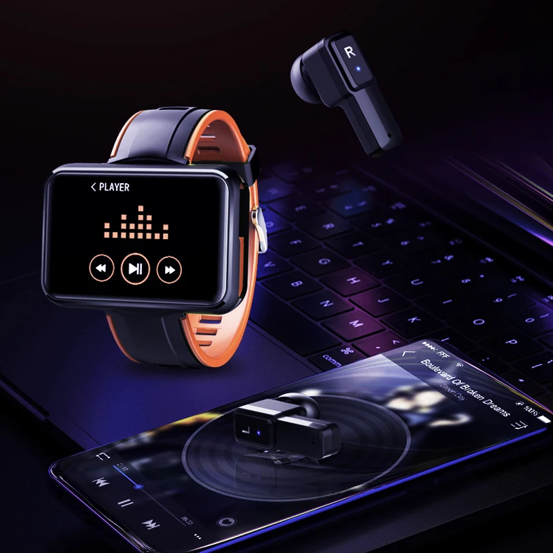 Смарт-часы Brightside T91 для мужчин и женщин беспроводные наушники Bluetooth 5 0 TWS гарнитура