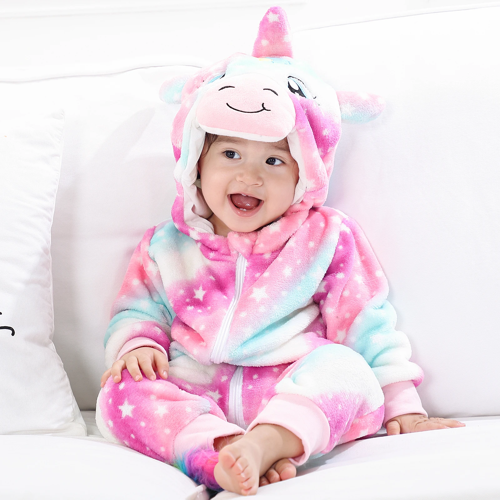 Newborn Baby Autumn Winter Clothes Infant Unicorn Costume for Girls Jumpsuit for Boys Soft Flannel Bebe Romper Baby Clothes 0-4Y
Newborn Baby Autumn Winter Clothes Infant Unicorn Costume for Girls Jumpsuit for Boys Soft Flannel Bebe Romper Baby Clothes 0-4Y
