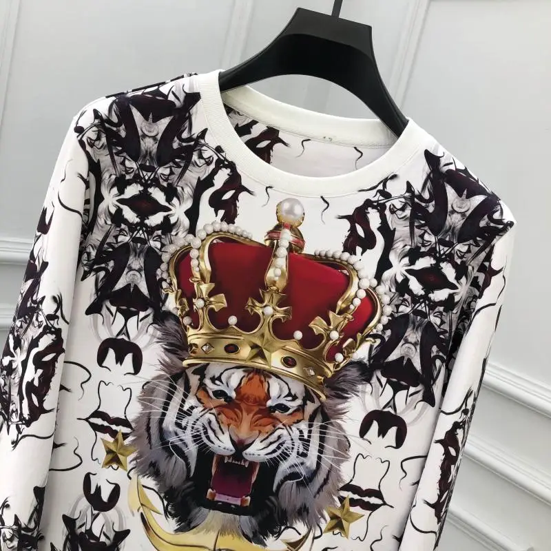 Hop Sweatshirt For Hip Women/Men Tiger Printing Loose Hoodie Autumn Long Sleeve Oversized Pullover Female Tops Hoodies
Hop Sweatshirt For Hip Women/Men Tiger Printing Loose Hoodie Autumn Long Sleeve Oversized Pullover Female Tops Hoodies