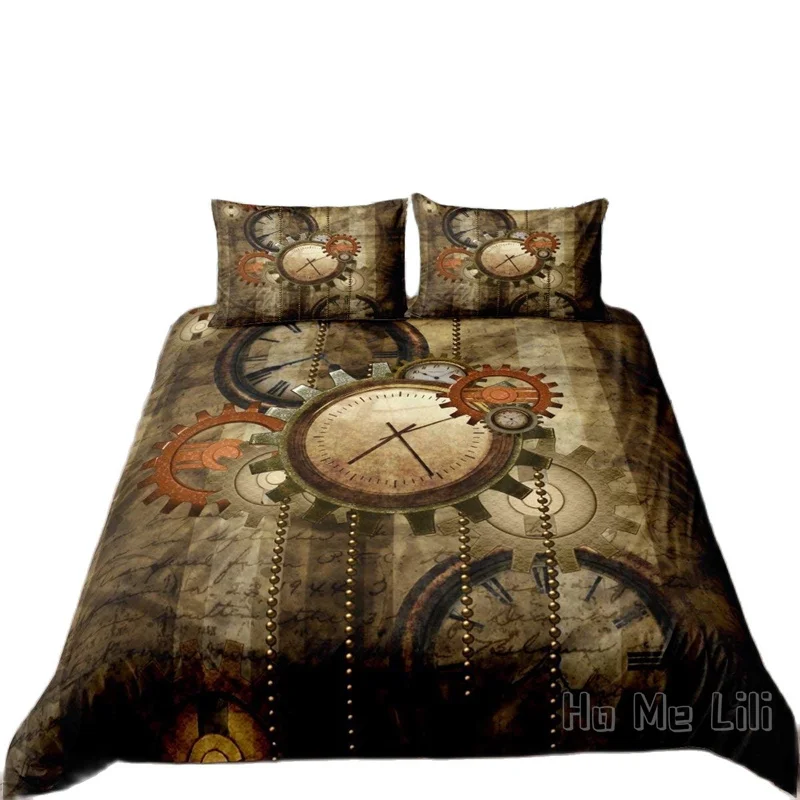 Gear Steampunk Style By Ho Me Lili Duvet Cover Clocks Theme Bedding Set Mechanical Device Retro Brown Room Decoration
Gear Steampunk Style By Ho Me Lili Duvet Cover Clocks Theme Bedding Set Mechanical Device Retro Brown Room Decoration