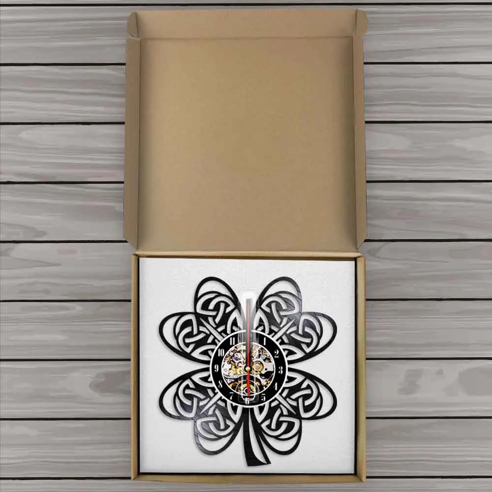 Four Leaf Clover Wall Clock Made Of Real Vinyl Record Symbol Of Lucky Natural Plant LED Backlight Modern Wall Watch Home Decor
Four Leaf Clover Wall Clock Made Of Real Vinyl Record Symbol Of Lucky Natural Plant LED Backlight Modern Wall Watch Home Decor