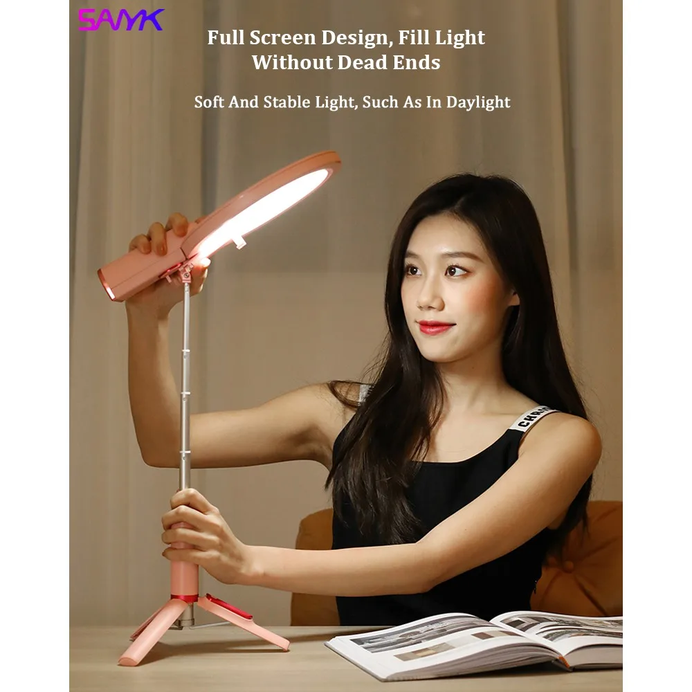 SANYK Bluetooth Aluminum Alloy Selfie Stick With Light and Mirror Good For Tiktok Facebook Youtube Live Stream Vlogging Makeup
SANYK Bluetooth Aluminum Alloy Selfie Stick With Light and Mirror Good For Tiktok Facebook Youtube Live Stream Vlogging Makeup