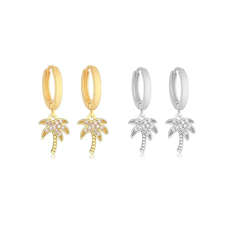 2021 Summer New 925 Sterling Silver Drop Coconut Tree Cute Earrings for Women Shining Zirconia Jewelry Valentine's Day Gift
2021 Summer New 925 Sterling Silver Drop Coconut Tree Cute Earrings for Women Shining Zirconia Jewelry Valentine's Day Gift