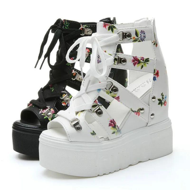 Women Sandals 2020 High Heel Casual Ethnic Flower Floral Open Toe wedges Platform Height Increasing Chunky Ladies Party Shoes 
Women Sandals 2020 High Heel Casual Ethnic Flower Floral Open Toe wedges Platform Height Increasing Chunky Ladies Party Shoes