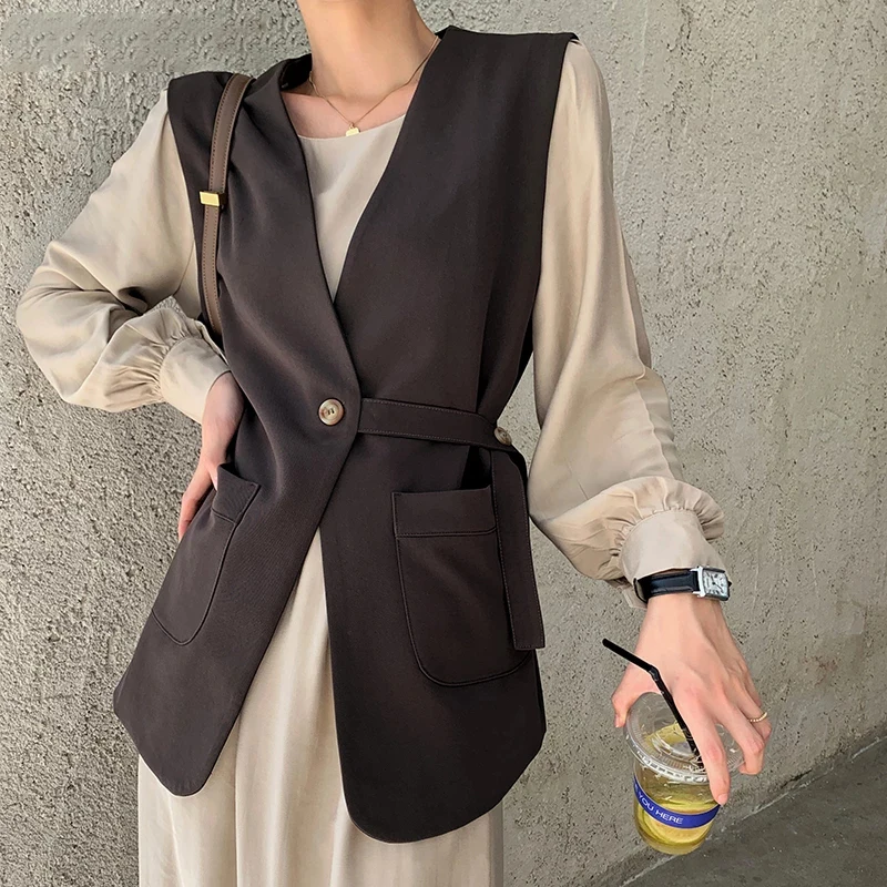 2 Piece Suits Waistcoat + Long Dress Sleeveless Pocket Jacket Coat Elegant 2021 Solid Long Sleeve Dresses OL Style Office Lady
2 Piece Suits Waistcoat + Long Dress Sleeveless Pocket Jacket Coat Elegant 2021 Solid Long Sleeve Dresses OL Style Office Lady