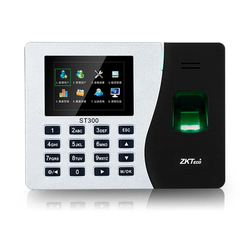 ZKTeco ST300 Fingerprint Time Attendance with Self-service Report TCP IP based Fingerprint Terminal Advanced Optical Sensor
ZKTeco ST300 Fingerprint Time Attendance with Self-service Report TCP IP based Fingerprint Terminal Advanced Optical Sensor